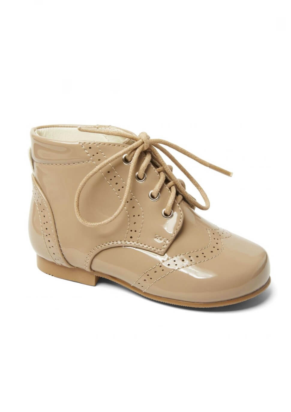 Camel Sevva Patent Boots