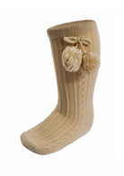 Elegance Coffee Pom Socks