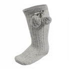 elegance grey pom socks