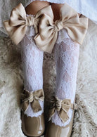 Lola Lace Socks With Satin Bows