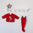 red reindeer 3 piece set