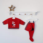 red reindeer 3 piece set