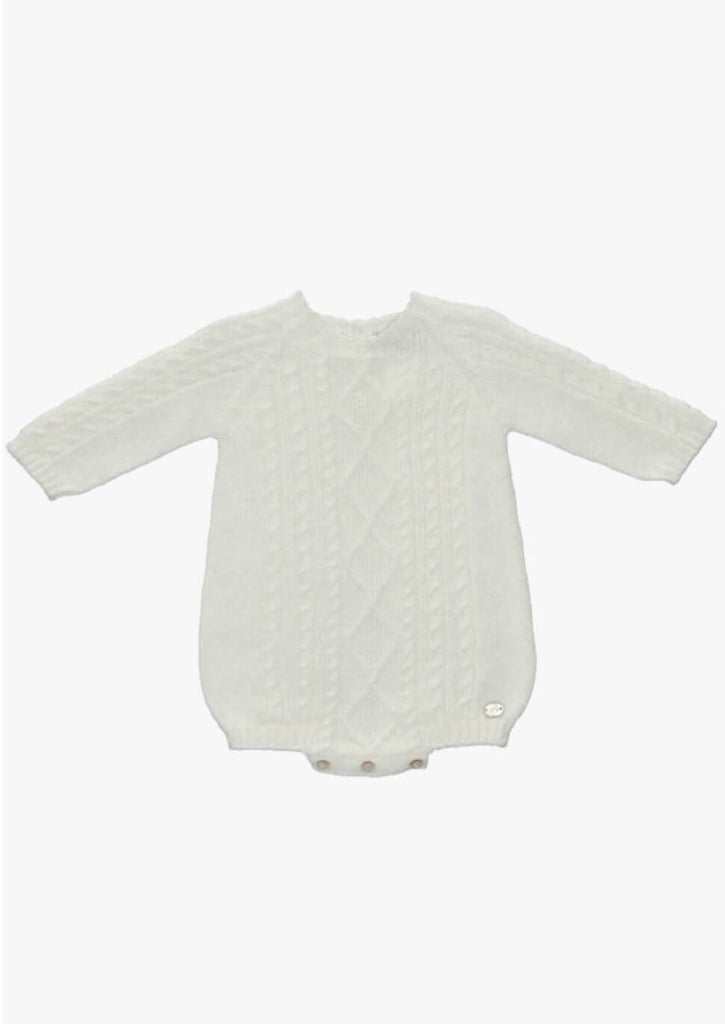 tors childrens wear ivory patterned knit romper by martin aranda