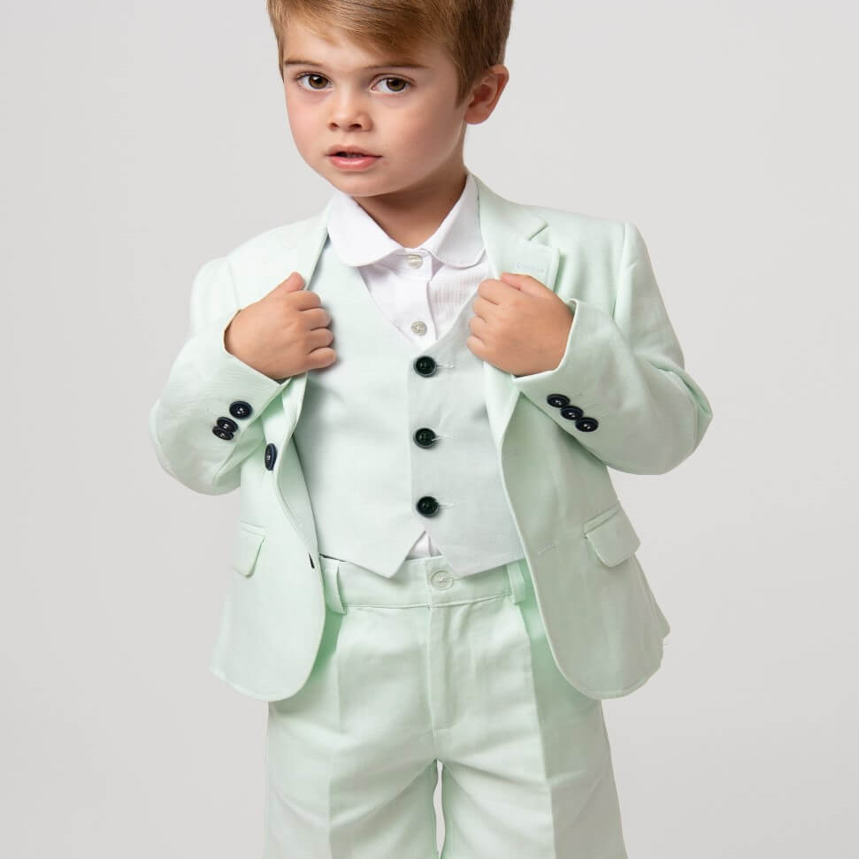 caramelo kids mint three piece suit from tors childrens wear