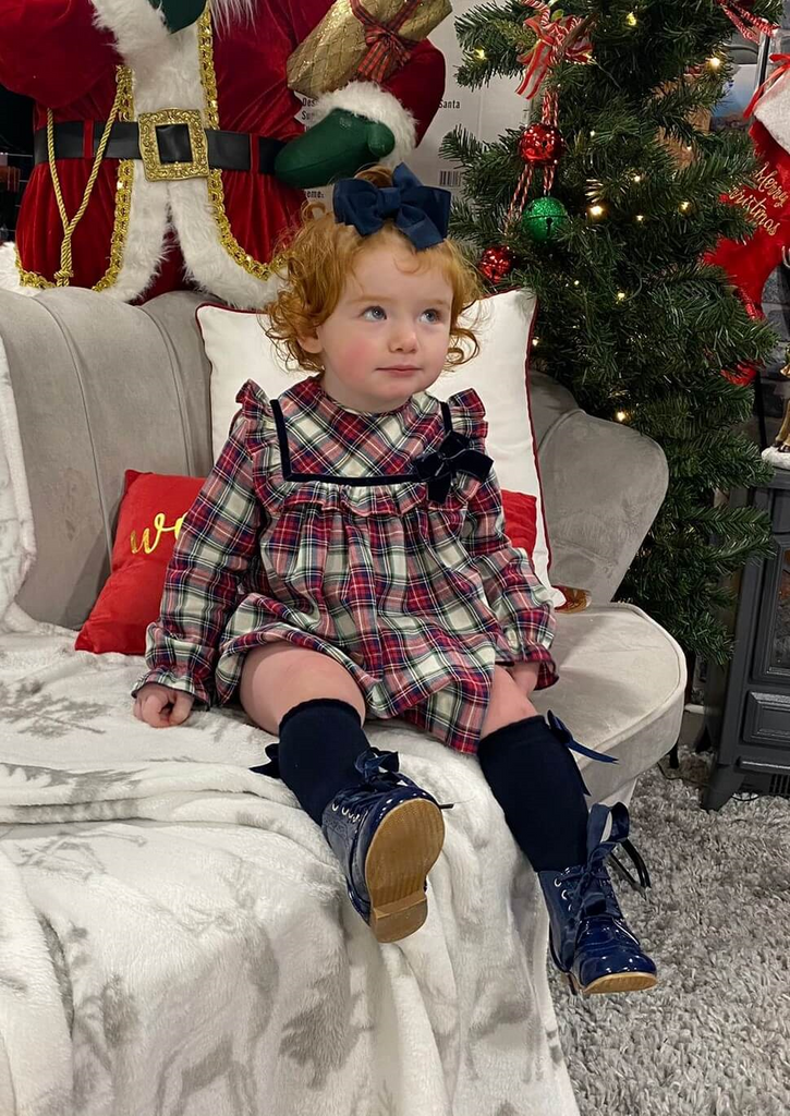girls martin aranda tartan dress