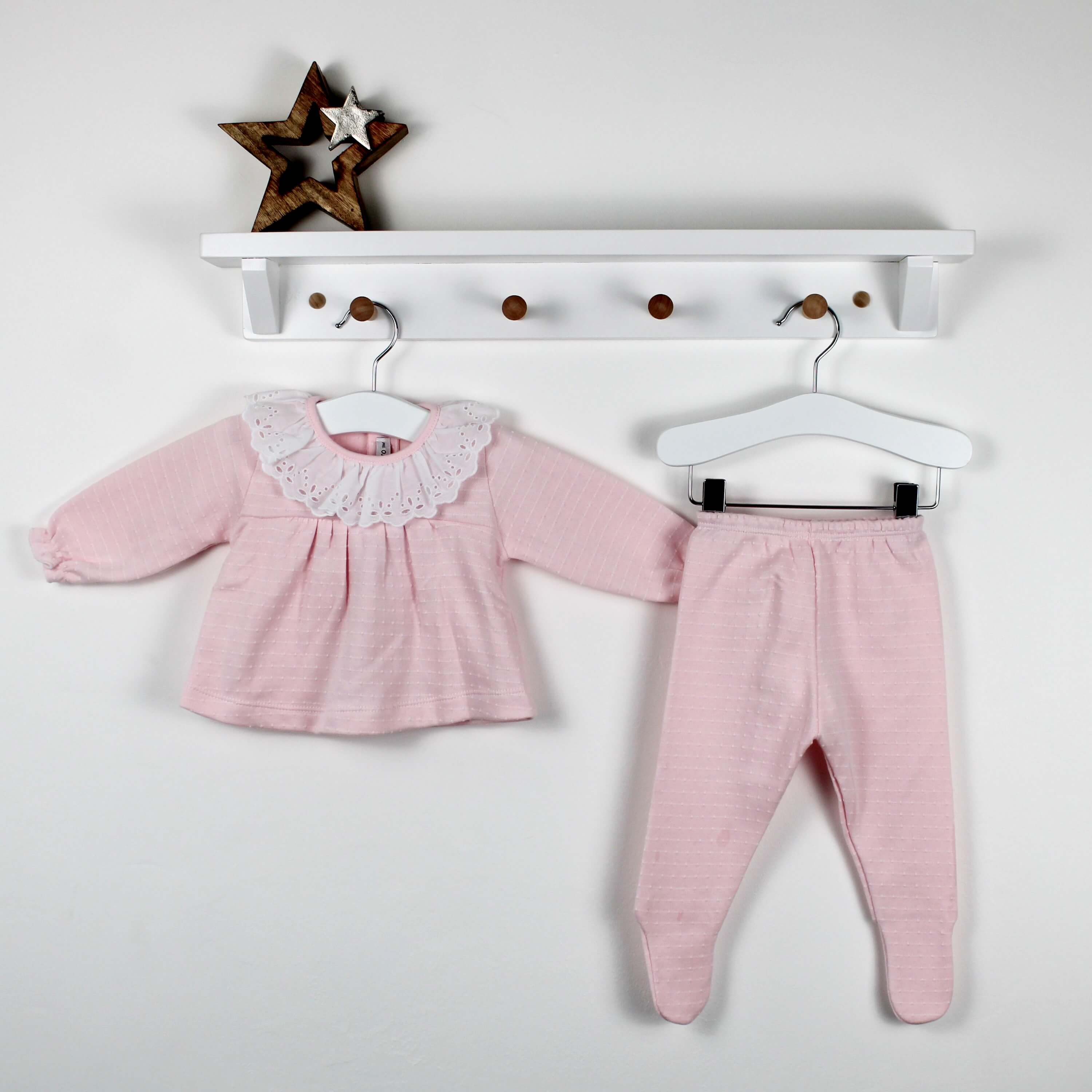pink top and leggings set