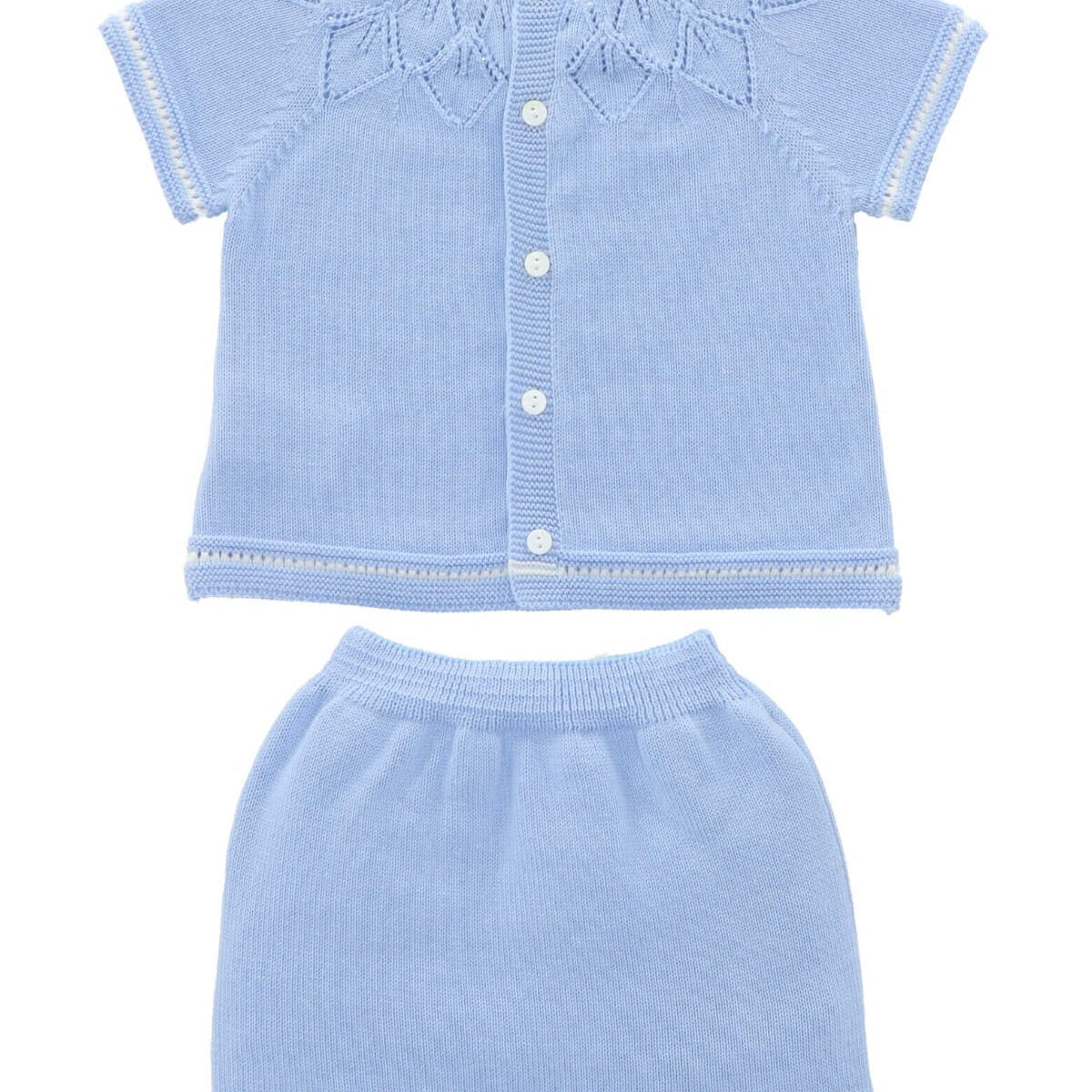Blue Knit Jumper and Shorts by martin aranda